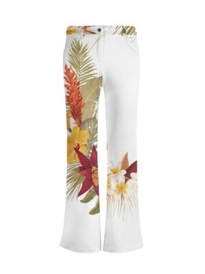 Hilo Hibiscus Flare Pants