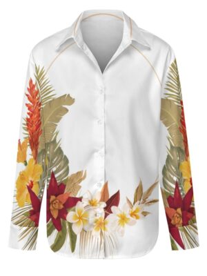 Hilo Hibiscus Long Sleeved Buttoned Shirt