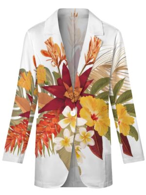 Lilo Hibiscus Casual Suit Jacket