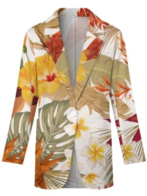 Hibi Hibiscus Casual Suit Jacket