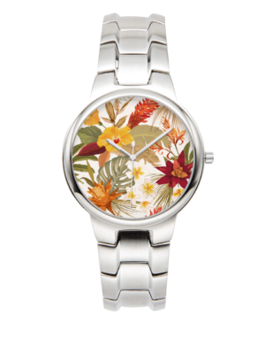 Hibi Hibiscus Steel Quartz Watch