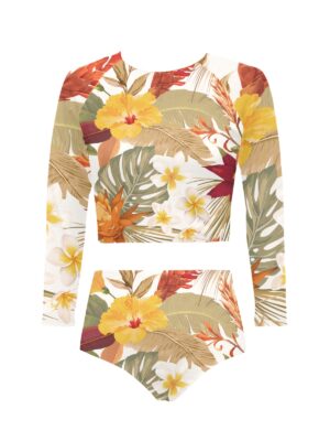 Hibi Hibiscus Long Sleeve Two-Piece