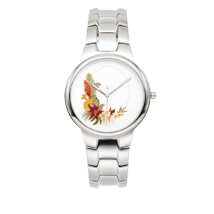 Hilo Hibiscus Steel Quartz Watch