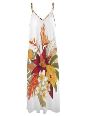 Lilo Hibiscus Ankle Long Dress