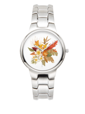 Libi Hibiscus Steel Quartz Watch