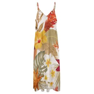 Hibi Hibiscus Ankle Long Dress