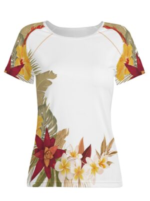 Hilo Hibiscus Raglan T-Shirt