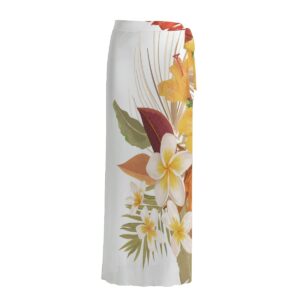 Libi Hibiscus Sheer Skirt