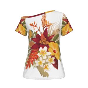 Lilo Hibiscus Off The Shoulder T-Shirt