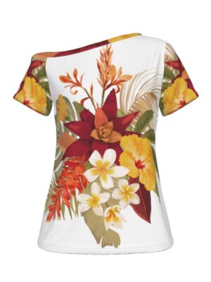 Lilo Hibiscus Off The Shoulder T-Shirt
