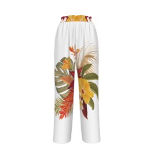 Lilo Hibiscus Silky Wide Leg Pants