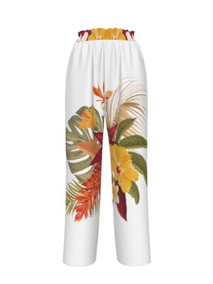Lilo Hibiscus Silky Wide Leg Pants