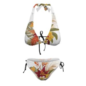 Lilo Hibiscus V-Neck Halter Bikini