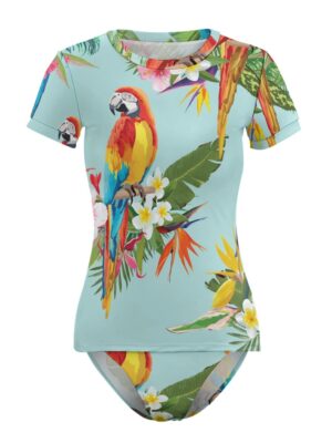 Aria Parrot Short Sleeve Two-Piece