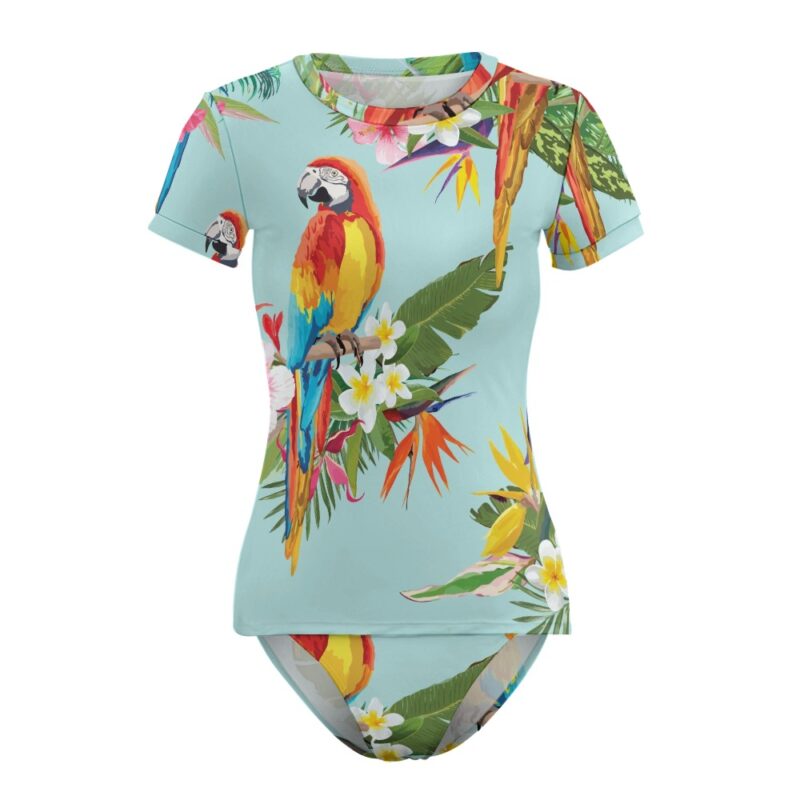 Aria Parrot Short Sleeve Two-Piece