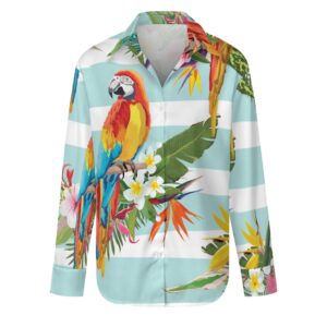 Aros Parrot Long Sleeved Buttoned Shirt