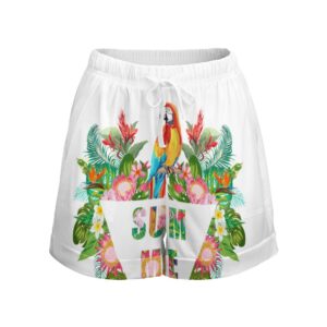 Eros Parrot High Waist Elastic Shorts