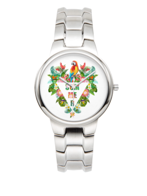 Eros Parrot Stainless Steel Quart Watch