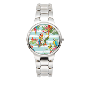 Aros Parrot Stainless Steel Quart Watch