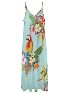 Aria Parrot Ankle Long Dress