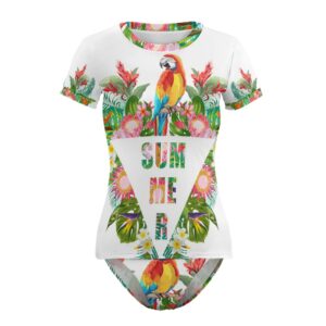 Eros Parrot Short Sleeve Two-Piece