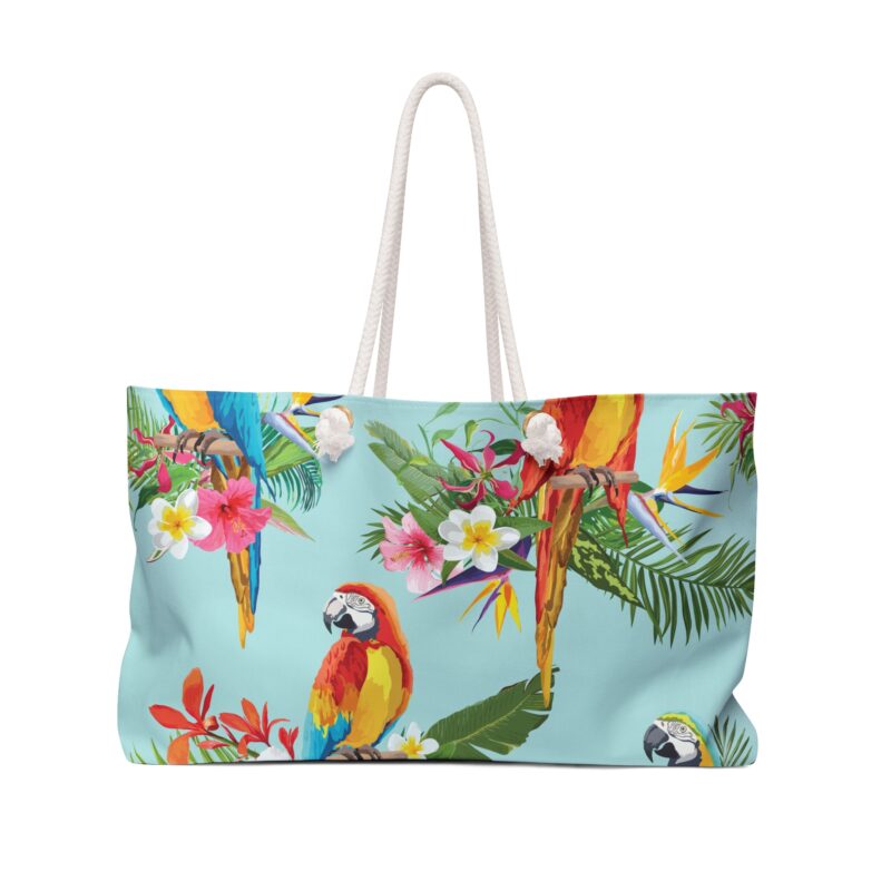 Aria Parrot Weekender Tote Beach Bag