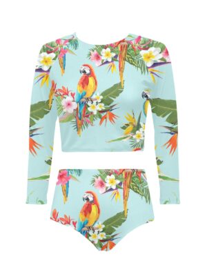 Aria Parrot Long Sleeve Two-Piece