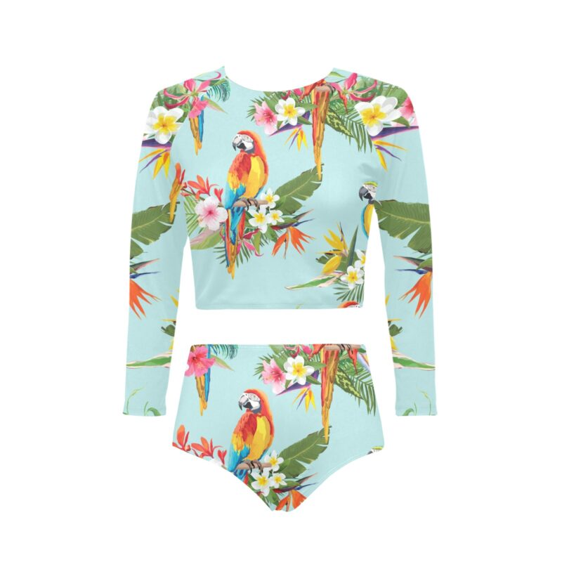 Aria Parrot Long Sleeve Two-Piece
