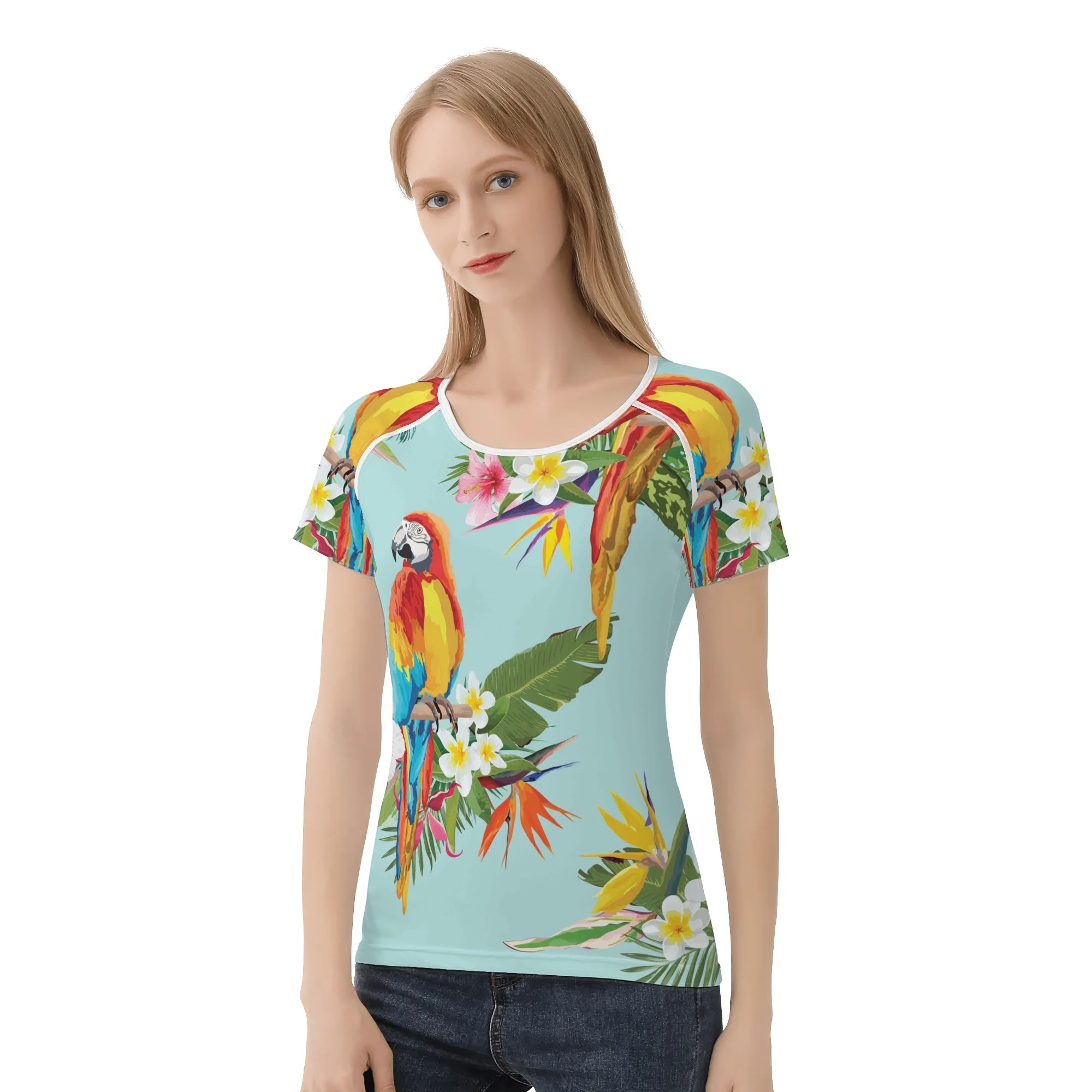 Aria Parrot Raglan T-Shirt - Image 3