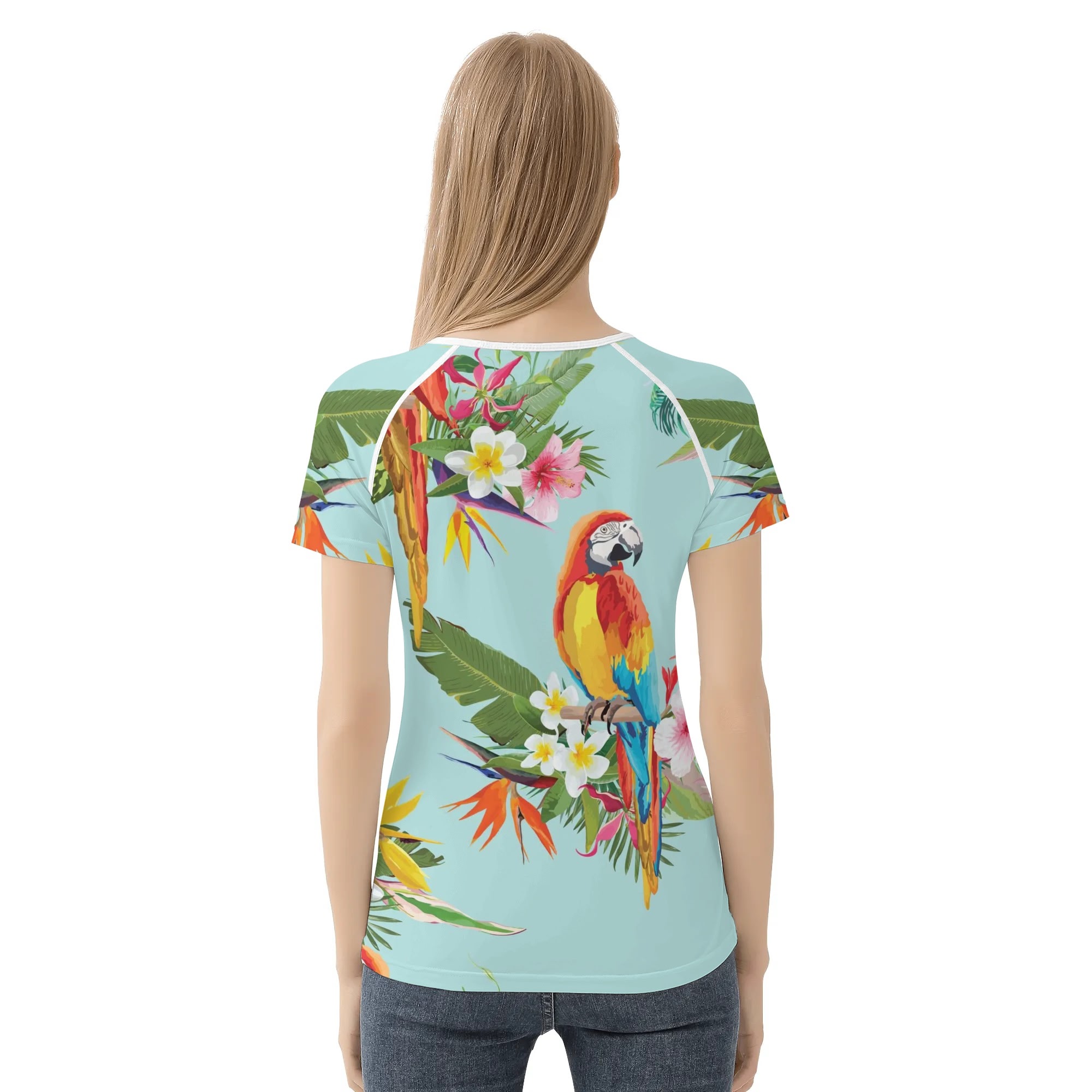 Aria Parrot Raglan T-Shirt - Image 4