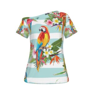 Aros Parrot Off The Shoulder T-Shirt