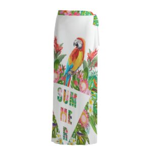 Eros Parrot Sheer Skirt