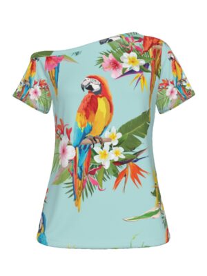 Aria Parrot Off The Shoulder T-Shirt