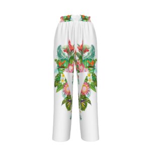 Eros Parrot Silky Wide Leg Pants