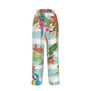 Aros Parrot Silky Wide Leg Pants