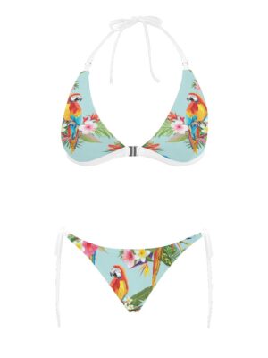 Aria Parrot Buckle Halter Bikini