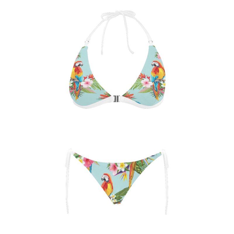 Aria Parrot Buckle Halter Bikini