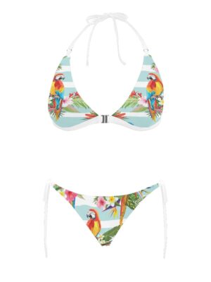 Aros Parrot Buckle Halter Bikini