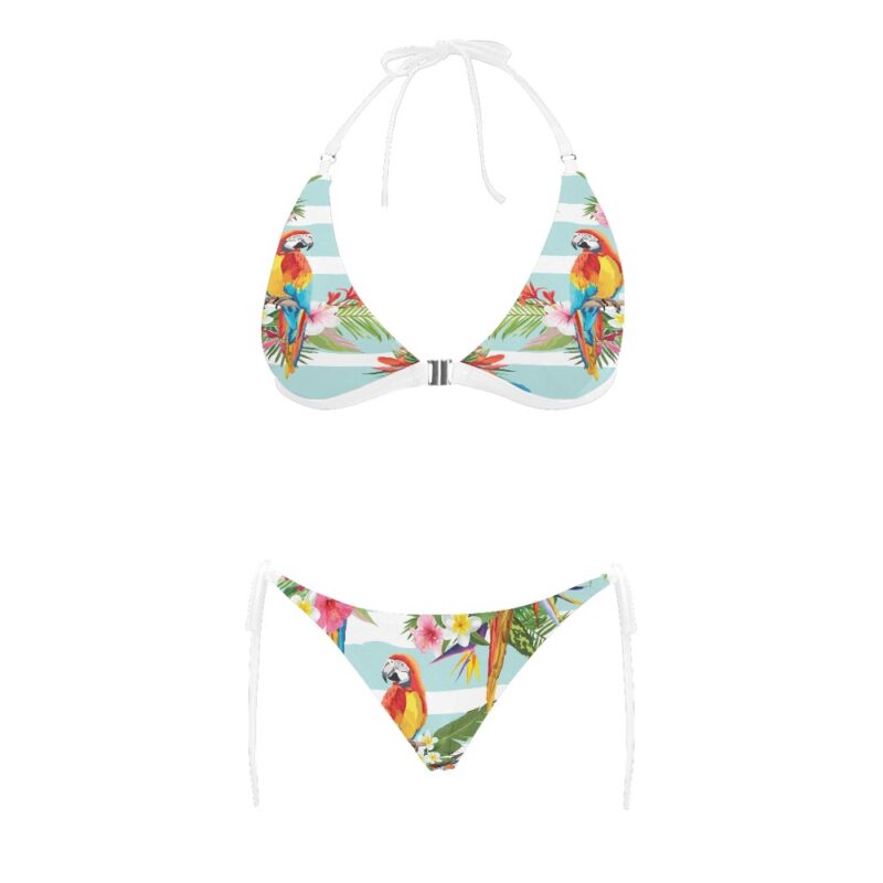 Aros Parrot Buckle Halter Bikini