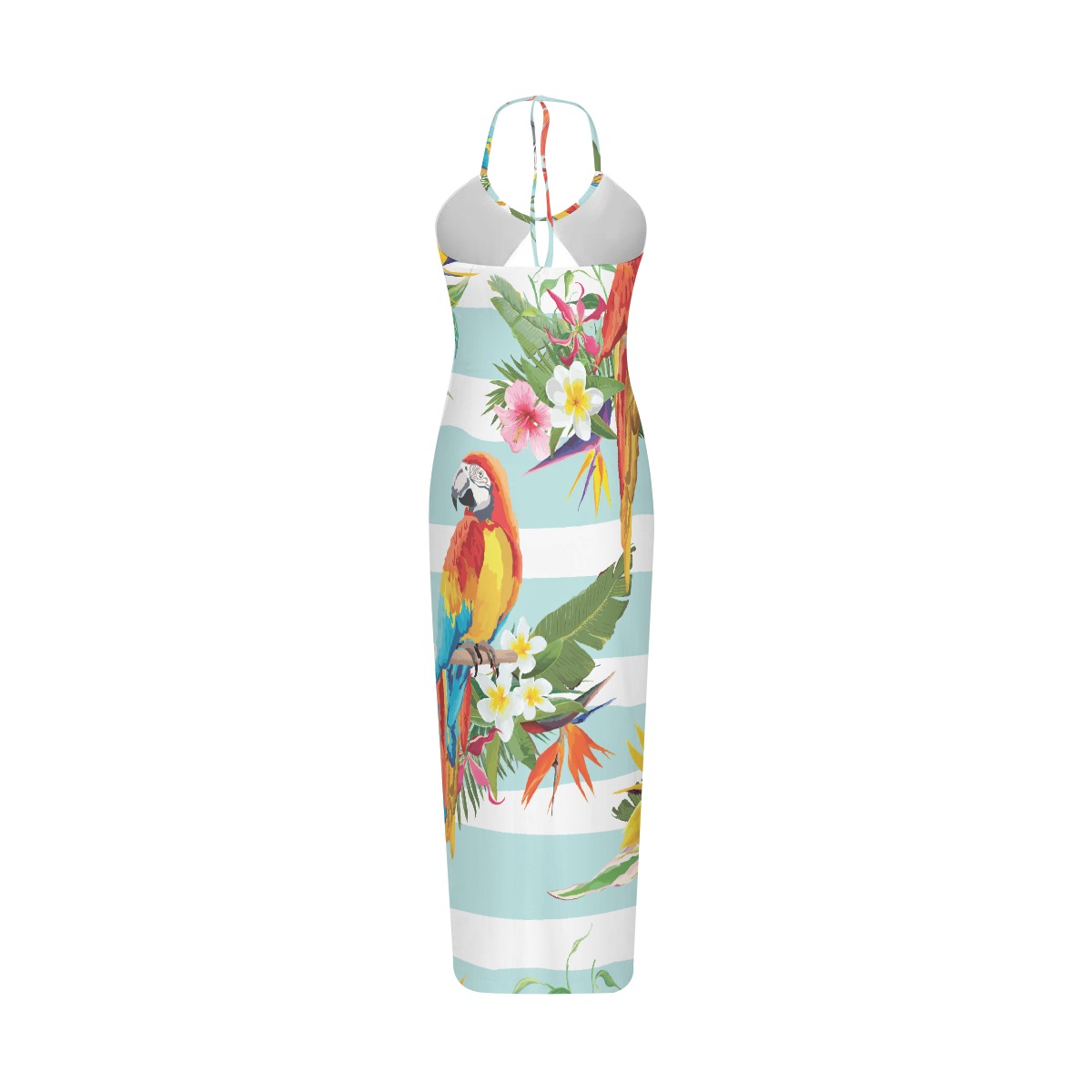 Aros Parrot Halter Hollow Dress - Image 2