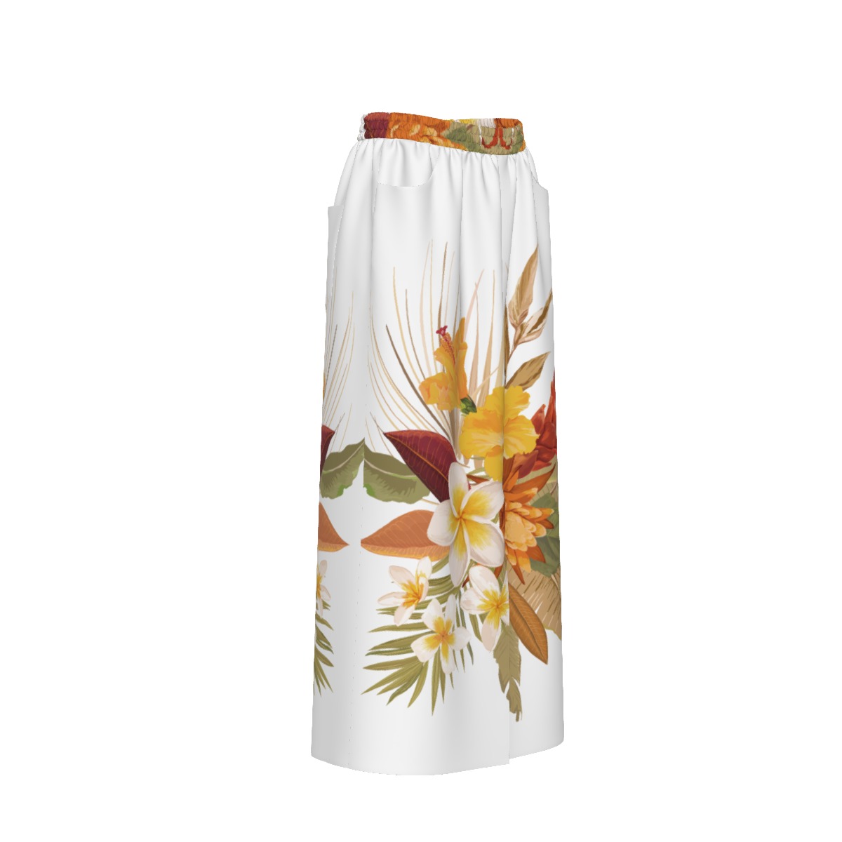 Libi Hibiscus Front Mid Slit Skirt - Image 3