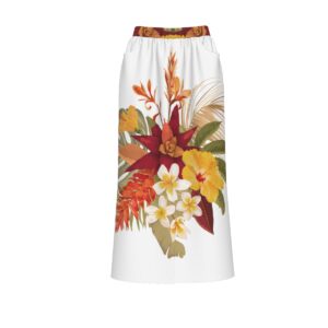 Lilo Hibiscus Front Mid Slit Skirt