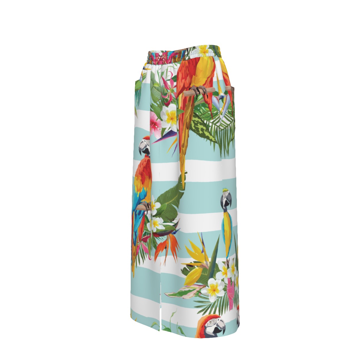 Aros Parrot Front Mid Slit Skirt - Image 4