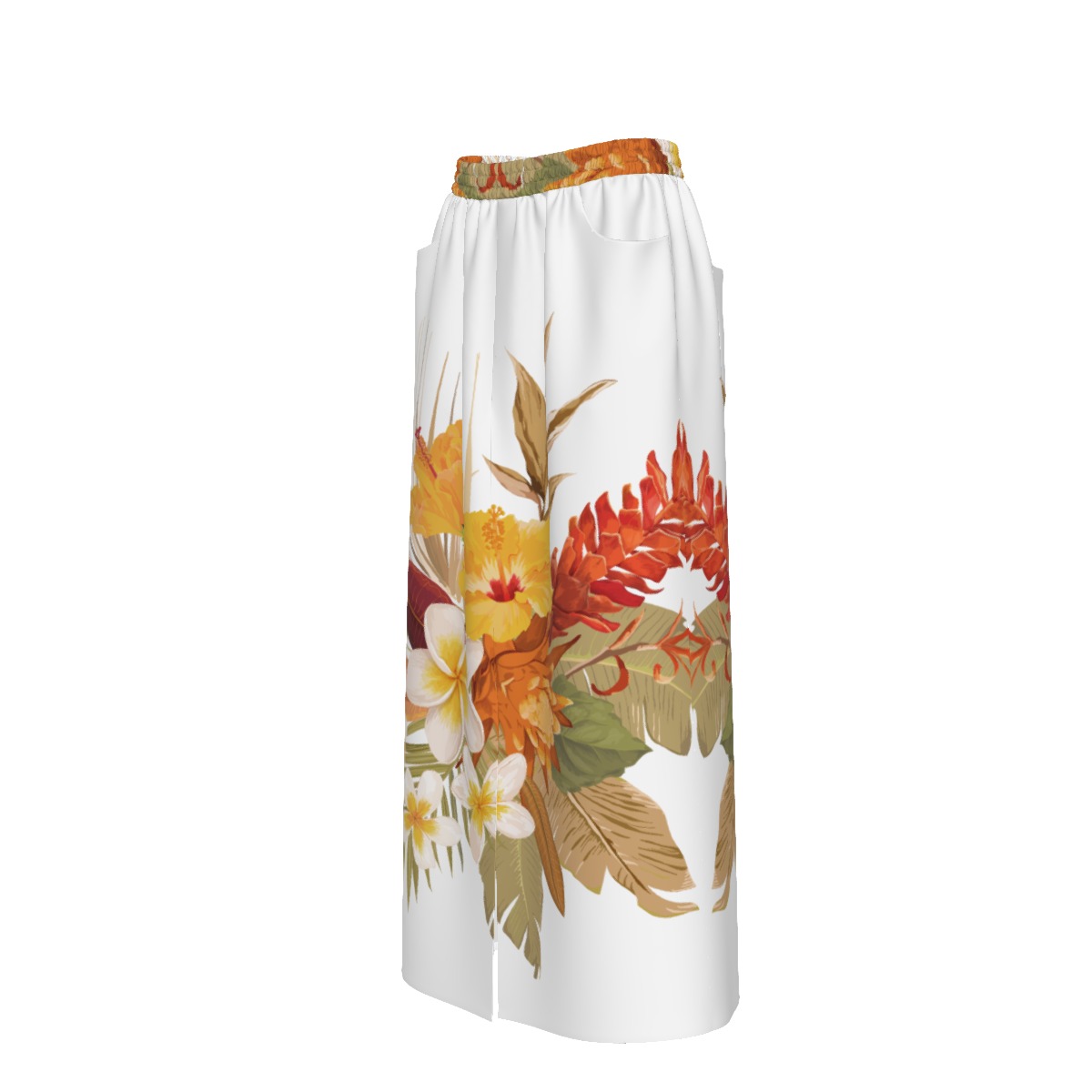 Libi Hibiscus Front Mid Slit Skirt - Image 4