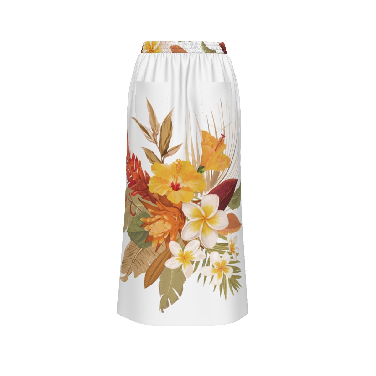 Libi Hibiscus Front Mid Slit Skirt - Image 2