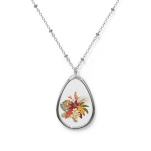 Lilo Hibiscus Oval Necklace