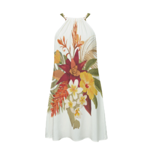 Lilo Hibiscus Rayon Halter Dress