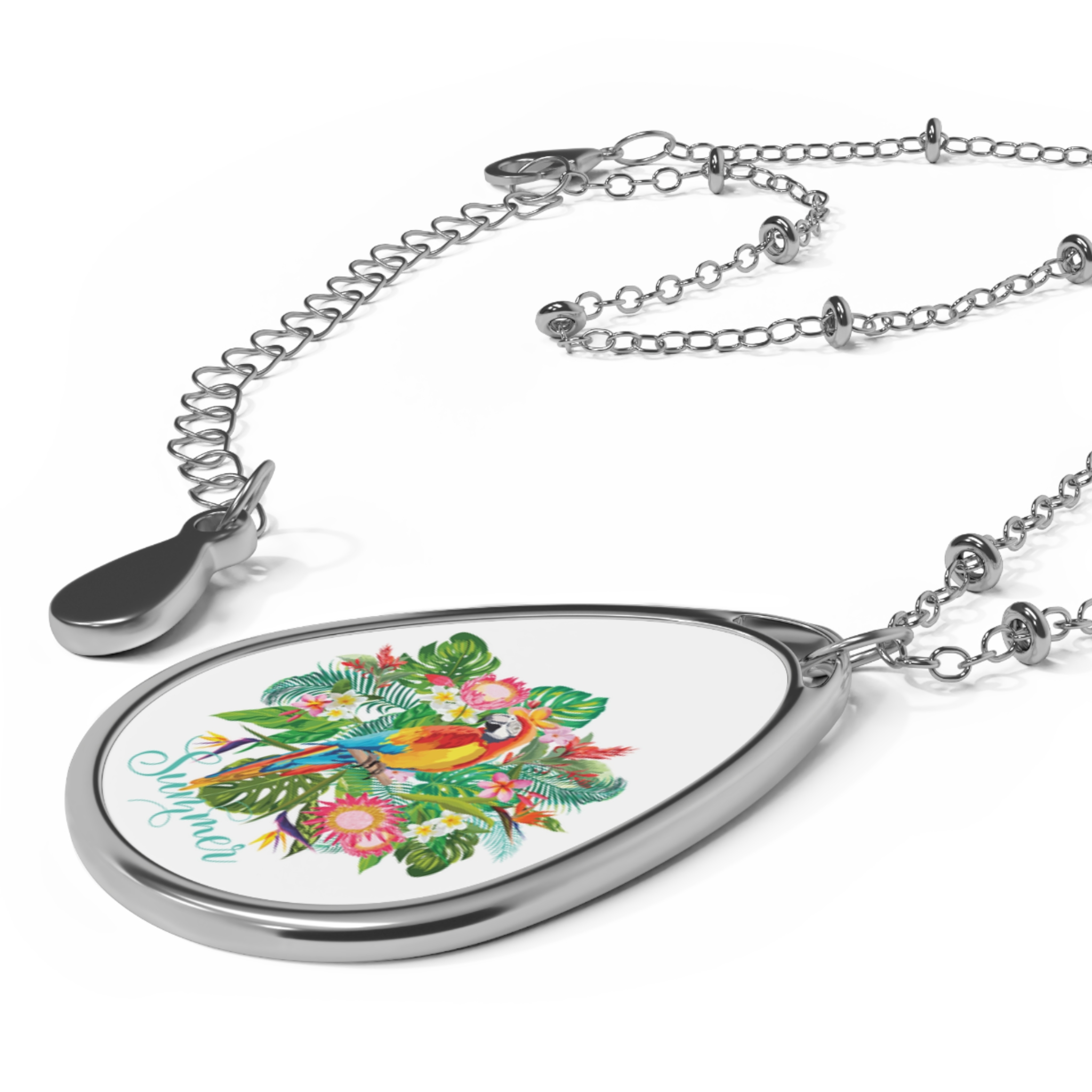 Eria Parrot Oval Necklace - Image 3