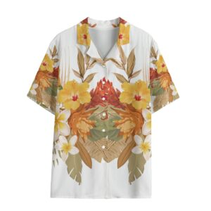 Libi Hibiscus Short Sleeved Hawaiian Shirt