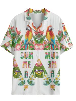 Eros Parrot Short Sleeved Hawaiian Shirt